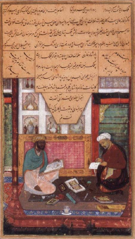 unknow artist The Scribe Abd ur Rahim of Herat ,Known as the Amber Stylus and the painter Dawlat,Work Face to Face Germany oil painting art